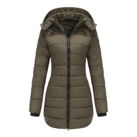 Lange Damenjacke mit Kapuze - Naelle