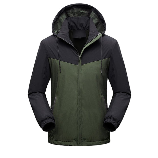 Wasserdichte Herren-Sportjacke mit verstellbarer Kapuze - Damian