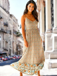 Nyra - Bohème Sommerkleid mit V-Ausschnitt