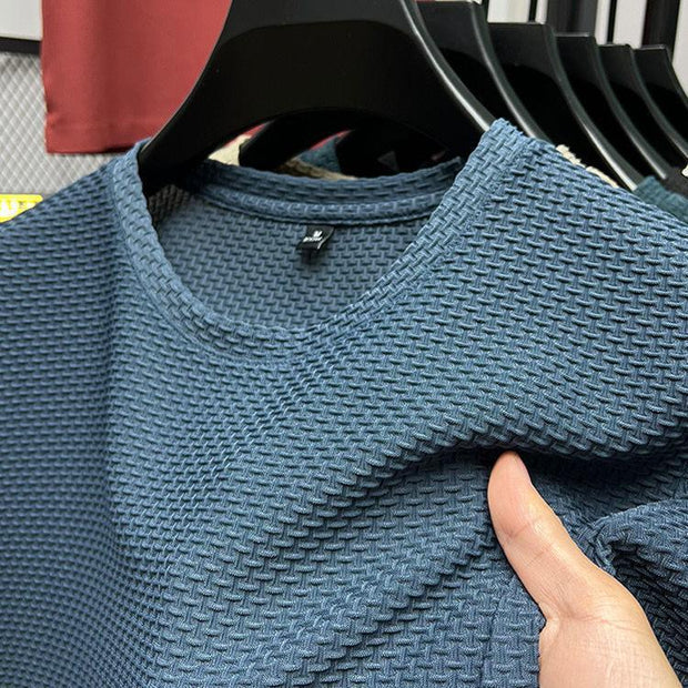 Taylor - Herren-T-Shirt aus Bambusnetz und Eisseide