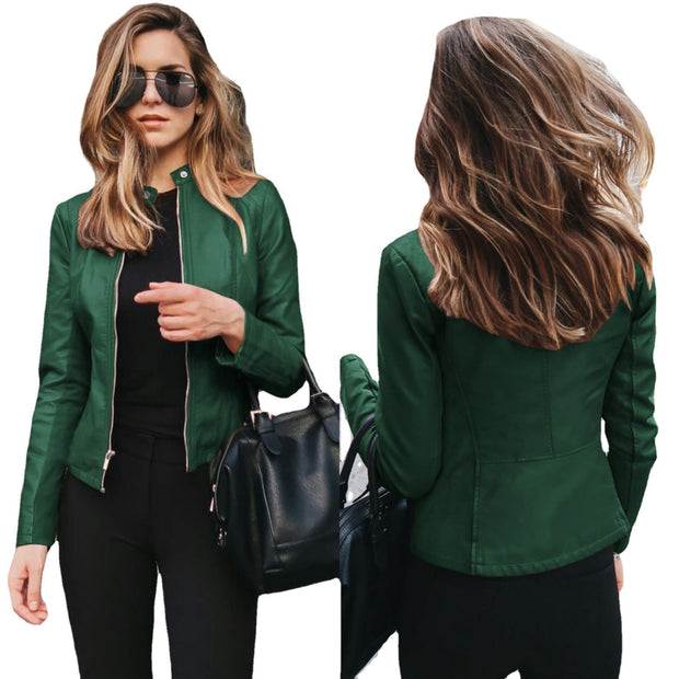 Modische Lederjacke mit zeitloser Optik