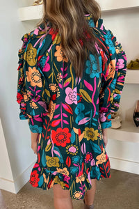 Lina - Minikleid mit Puffärmeln und Rüschen