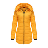 Lange Damenjacke mit Kapuze - Naelle