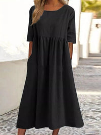Urna - Midikleid mit halben Ärmeln