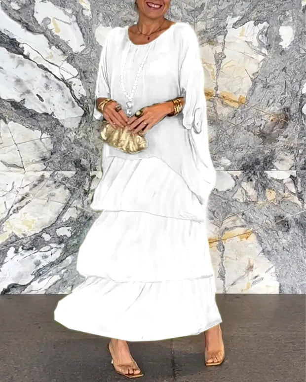Alya - Langes, lockeres Kleid