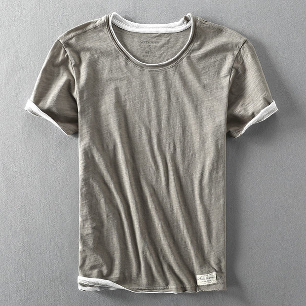 Herren Sommer Rundhals T-Shirt – Lässig