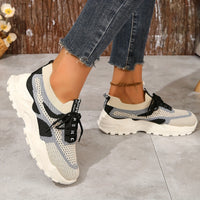 Adele - Turnschuhe aus Mesh mit Spitzendetails