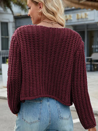 Strickjacke in leichter Ausführung mit V-Ausschnitt und Knopfverschluss