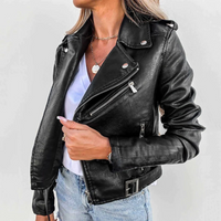 Biker-Lederjacke mit markanter Optik