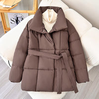 Modischer Damen Wintermantel mit verstellbarem Gürtel - Freja