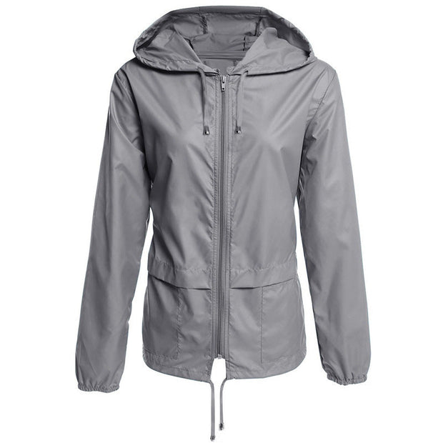 Leichte wasserdichte Jacke mit Kapuze - Elarat