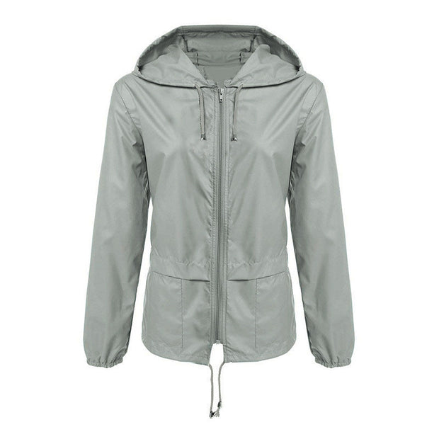 Leichte wasserdichte Jacke mit Kapuze - Elarat