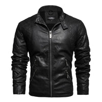 Herren Bikerjacke mit Reißverschluss - Bravik