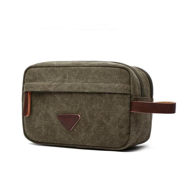 Unisex-Toilettenbeutel aus wasserdichtem Canvas mit Doppelfach - Bruno