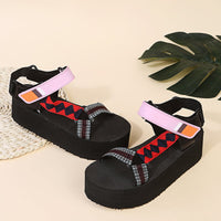 Damen Plateausandalen mit geflochtenen Riemen - Nadia