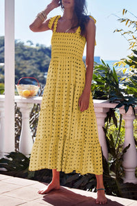 Geometrisch bedrucktes Midikleid für Frauen - Liesel