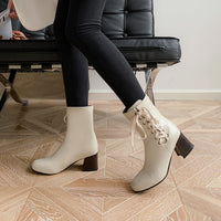 Vintage-Schnürstiefeletten - Nova