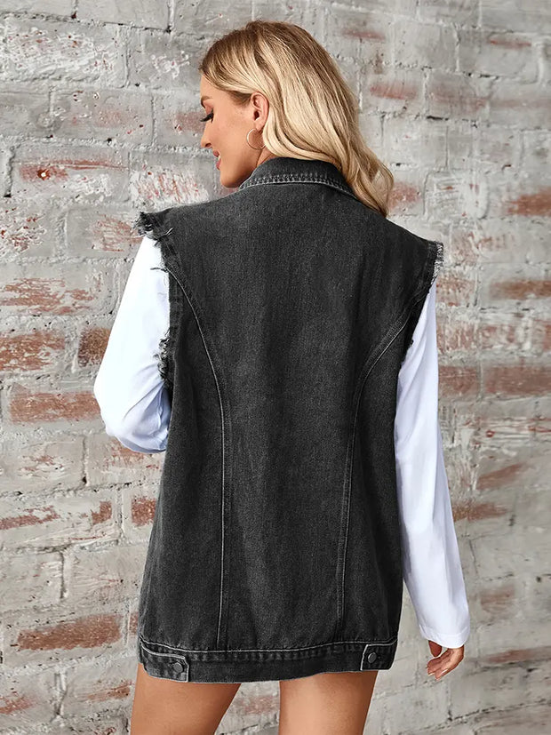 Strickjacke im Used-Look in leichter Ausführung mit lockerer Passform