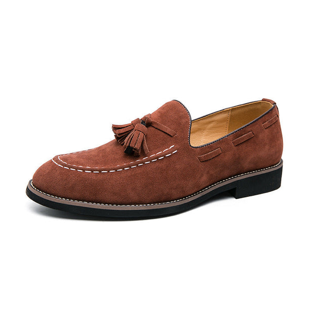 Herren-Slipper in Wildlederoptik mit Quasten - Marven