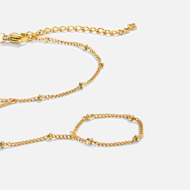 Damens Armband Aus Gold Lídia Mit Zartem Kettendesign Und Feinen Kugel Details Für Zeitlose Eleganz