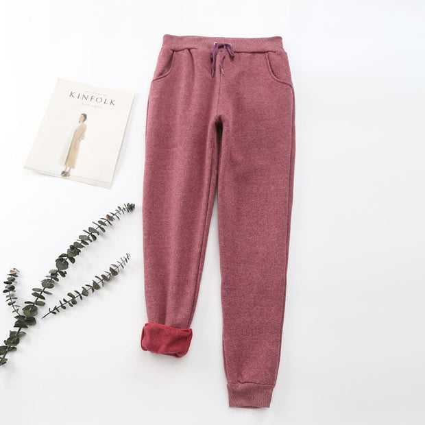 Damenhose mit Samteffekt innen - Lureta