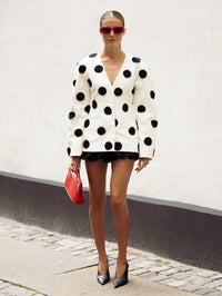 Blazer mit figurbetontem Schnitt und V-Ausschnitt