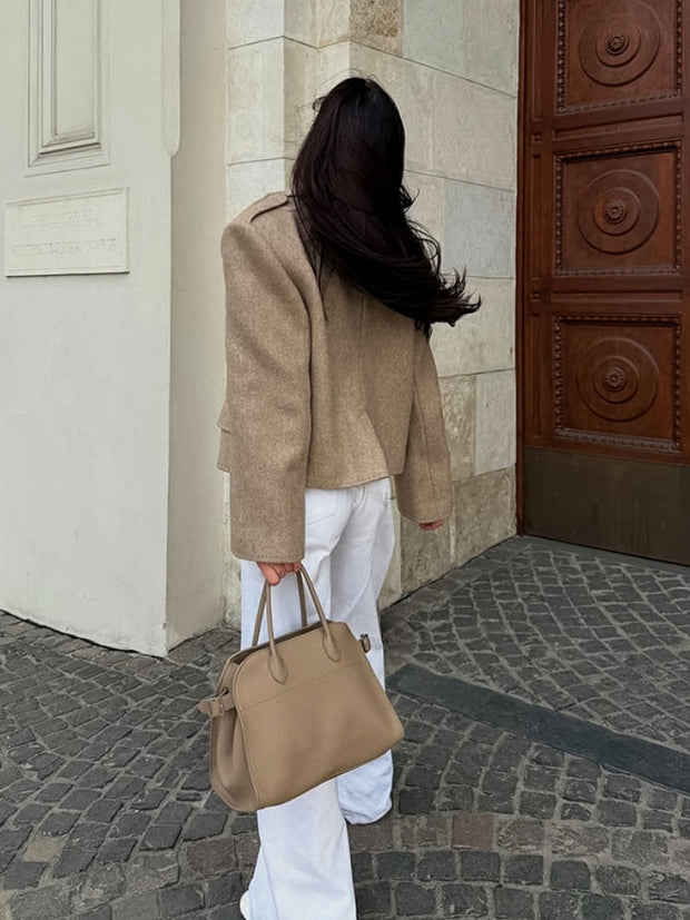Jacke im Oversize-Schnitt mit Reverskragen