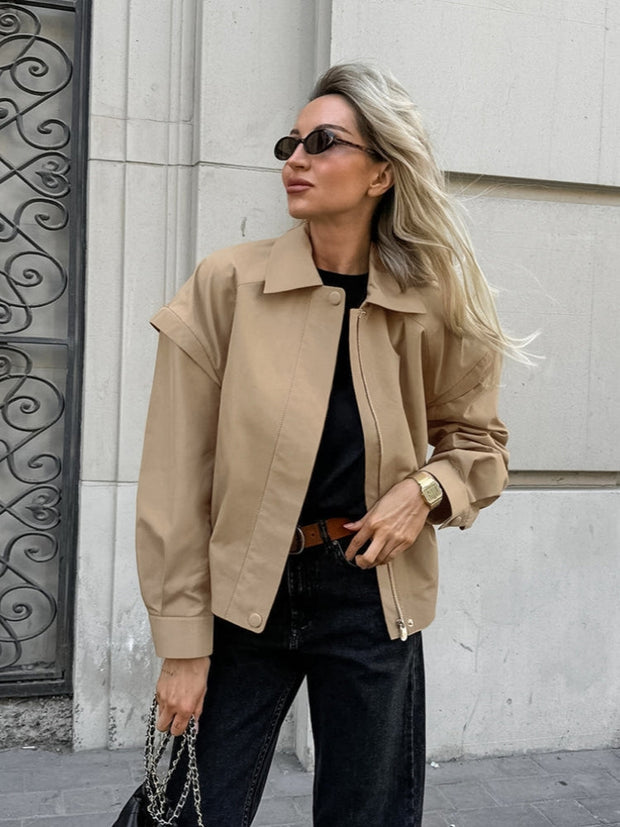 Jacke im Used-Look in leichter Ausführung zum Wenden