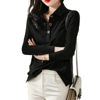 Kym - Elegante Bluse mit Stehkragen
