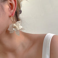 Ohrringe Boho-Blüten Aurora Mit Perlmuttblüten Elegantes Romantisches Schmuckstück Für Damen