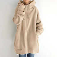 CASSANDRA - Kuscheliger Winter Pullover Hoodie in Übergröße