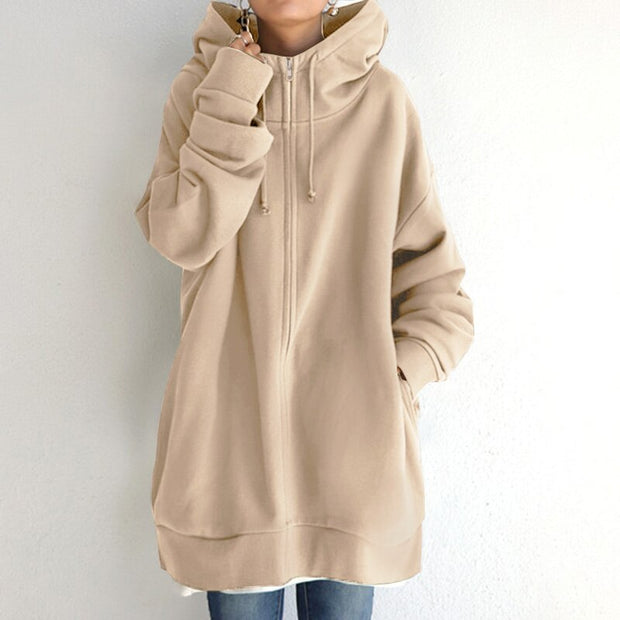 CASSANDRA - Kuscheliger Winter Pullover Hoodie in Übergröße