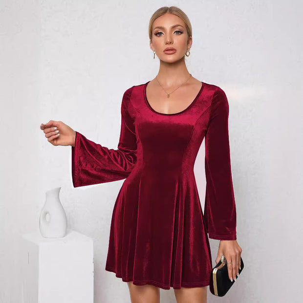 Damenkleid aus Samt - Caty