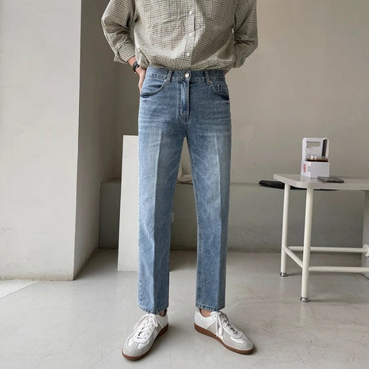 Straight-Jeans mit heller Waschung für Männer - Stellan