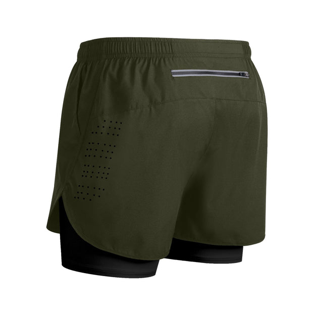 Dry Fit Sportshorts mit doppelter Innenschicht - Bjarn