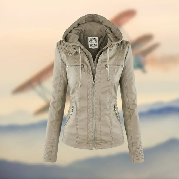 Handgefertigte Lederjacke aus italienischem Leder