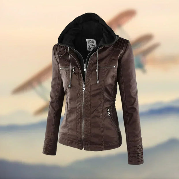 Handgefertigte Lederjacke aus italienischem Leder