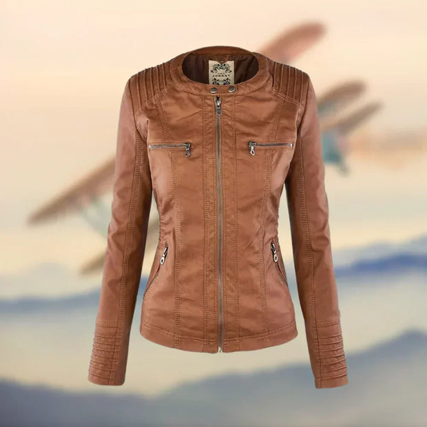 Handgefertigte Lederjacke aus italienischem Leder