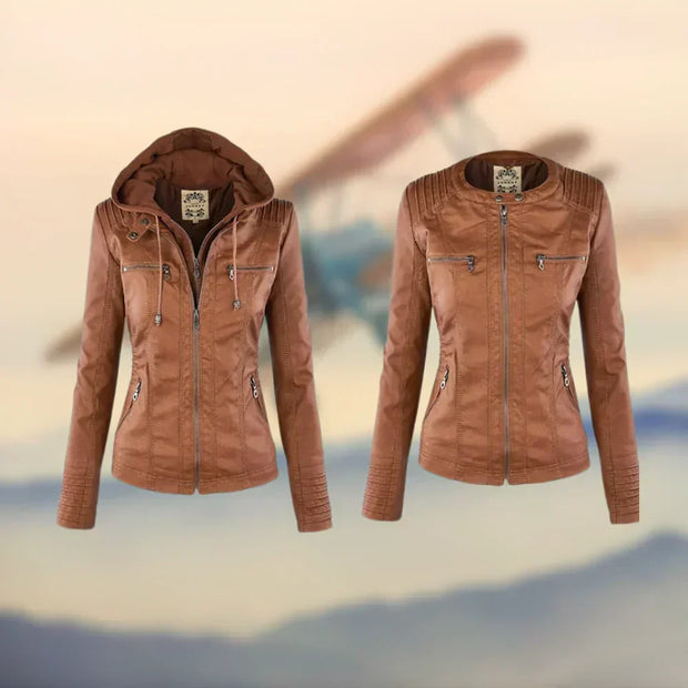 Handgefertigte Lederjacke aus italienischem Leder