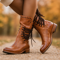 Damen-Schnürstiefel mit Metalldetails - Dakota