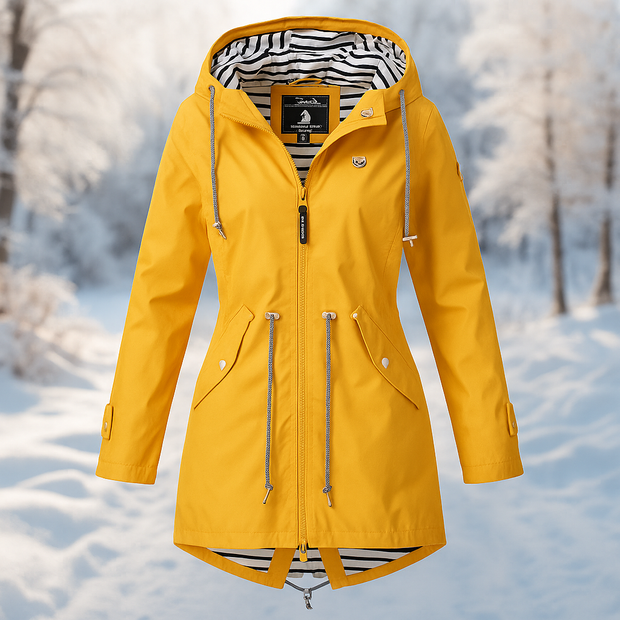 Wasserdichte Damenjacke mit verstellbarer Kapuze - Nerea