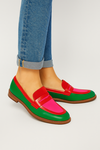 Bunt kombinierter Damen-Slipper - Nadine