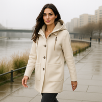 Damenmantel mit Kapuze - Maelle