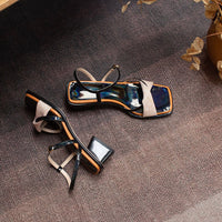 Antania - Sandalen mit Blockabsatz und offener Spitze