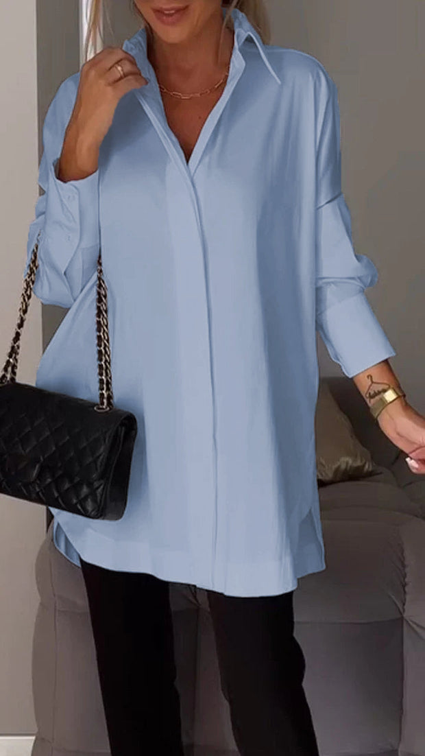 Bettina - Chique Bluse aus Chiffon in Übergröße