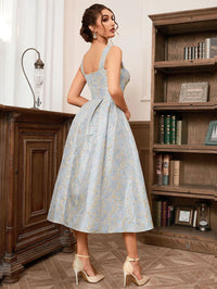 Hilary - Frauen Kleid Blume ärmellos