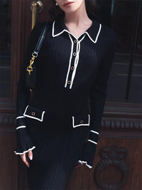 Edna - Strickkleid mit Rüschen