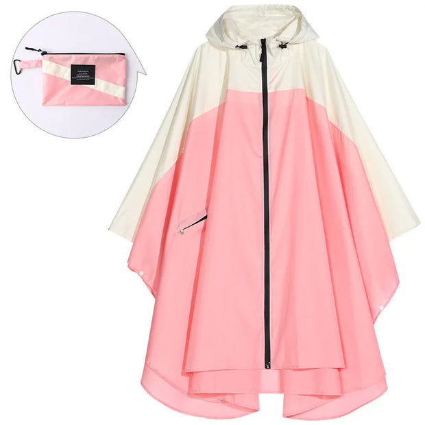 Tragbarer wasserdichter Unisex-Poncho mit Kapuze