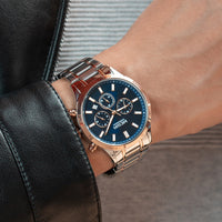 Herren-Edelstahl-Sportuhr Chronograph