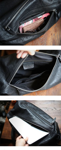 Herrenrucksack mit diagonalen Reißverschlüssen im urbanen Stil - Gael